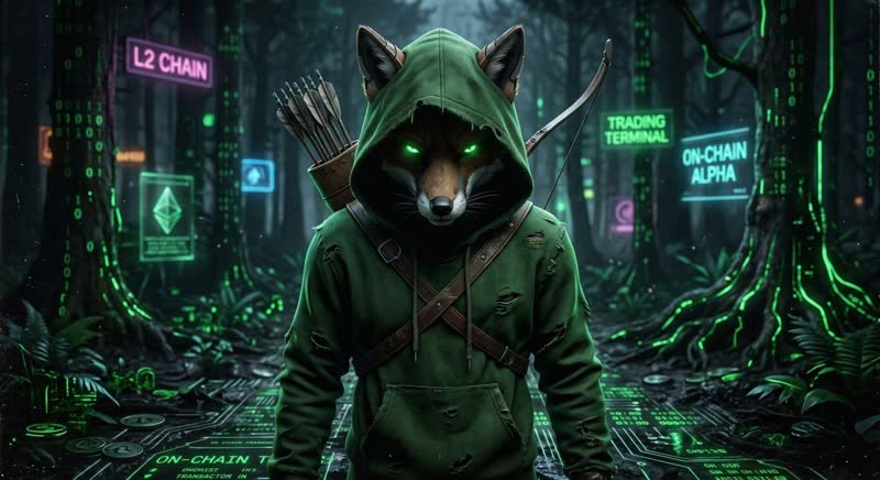 Loxley AI mascot — the Robin Hood of Robinhood Chain